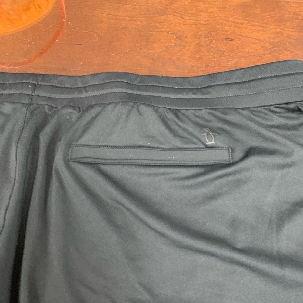 Original Penguin Black Athletic Shorts - Picture 7 of 10